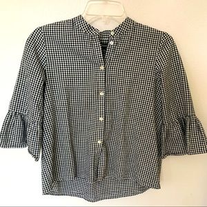 Cropped Gingham Madewell Blouse